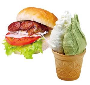 国見バーガー＆ジェラート
